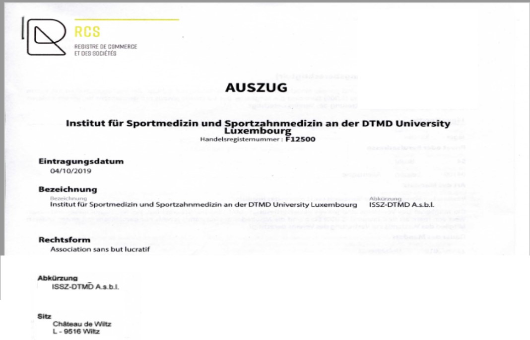 Urkunde DGZMS